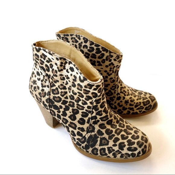 rampage leopard booties